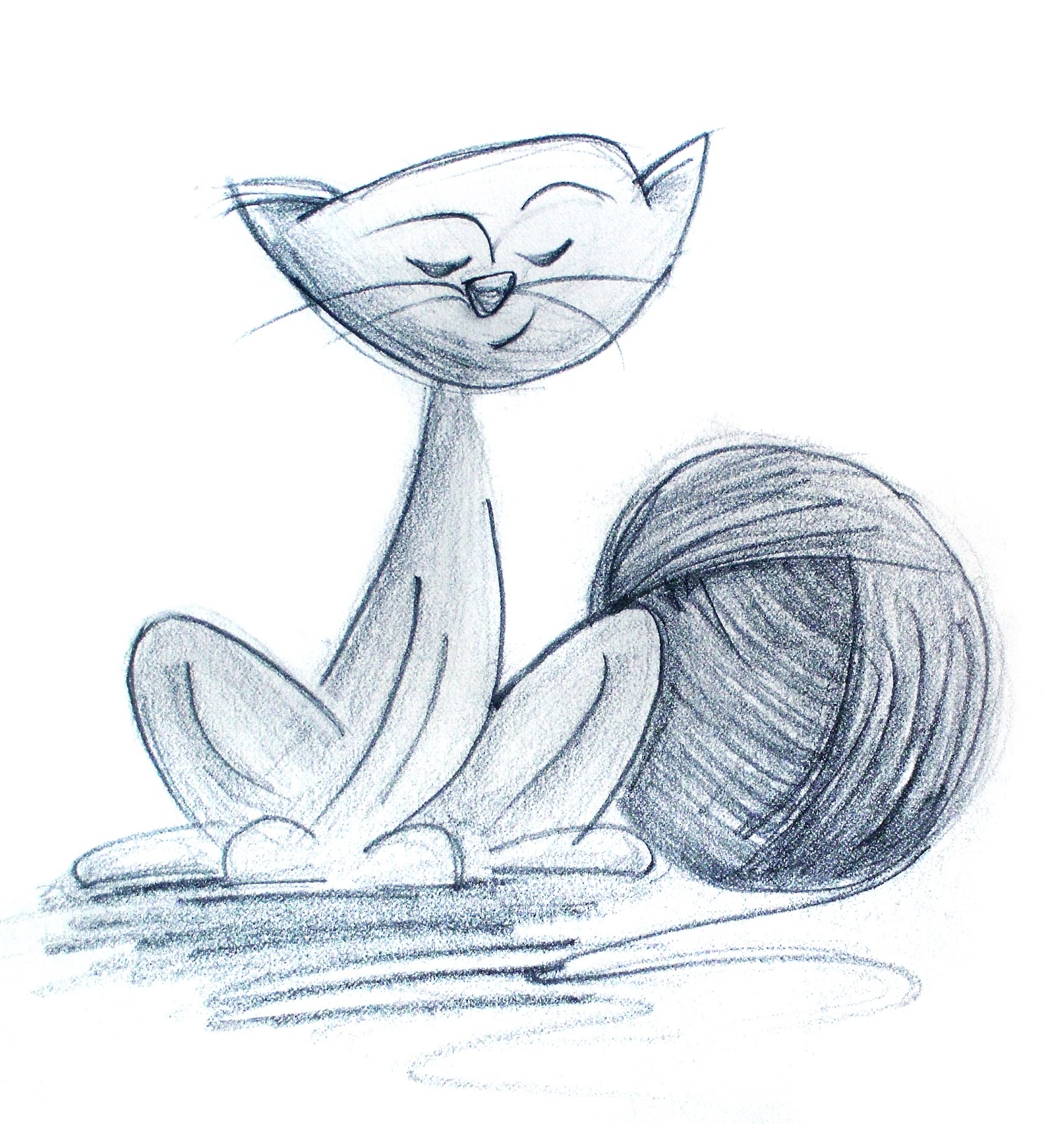 1492x1600 The Art Of Andy Fling Cat With Yarn Sketchbook - Yarn Sketch