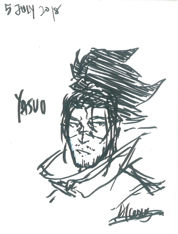 617x811 Yasuo Sketch By Alceous - Yasuo Sketch