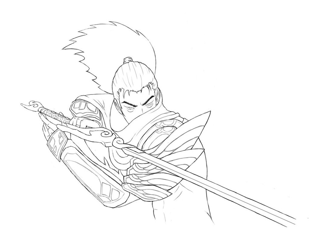 1017x786 Yasuo Sketch By Mfadil - Yasuo Sketch