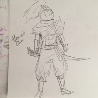 320x320 Yasuo Chibi Ampgt - Yasuo Sketch