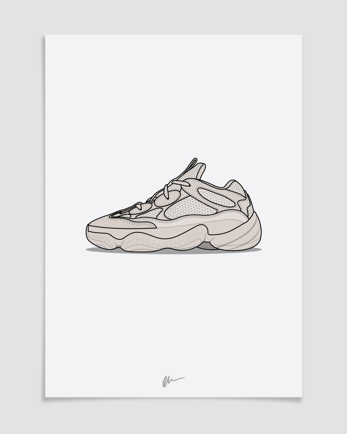 1200x1503 Image Of New Yeezy Desert Rat 500 Chaussure - Yeezy Sketch