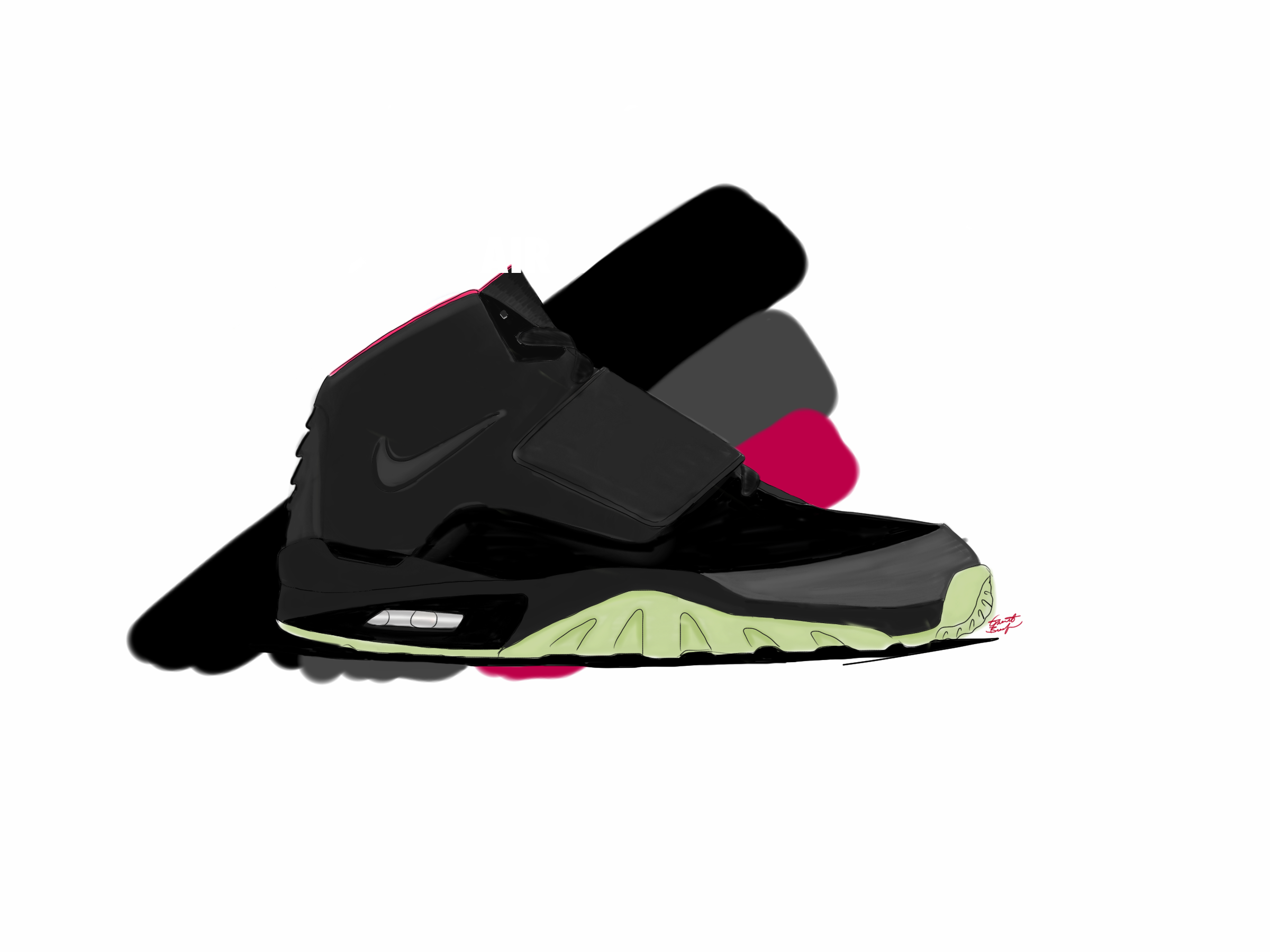 2400x1800 Nike Air Yeezy 3 Sketch Just9arrett - Yeezy Sketch
