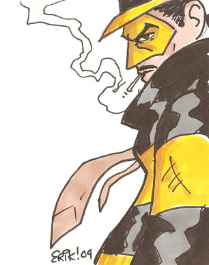 306x387 Yellow Jacket Sketch Card By Erikburnham - Yellow Jacket Sketch