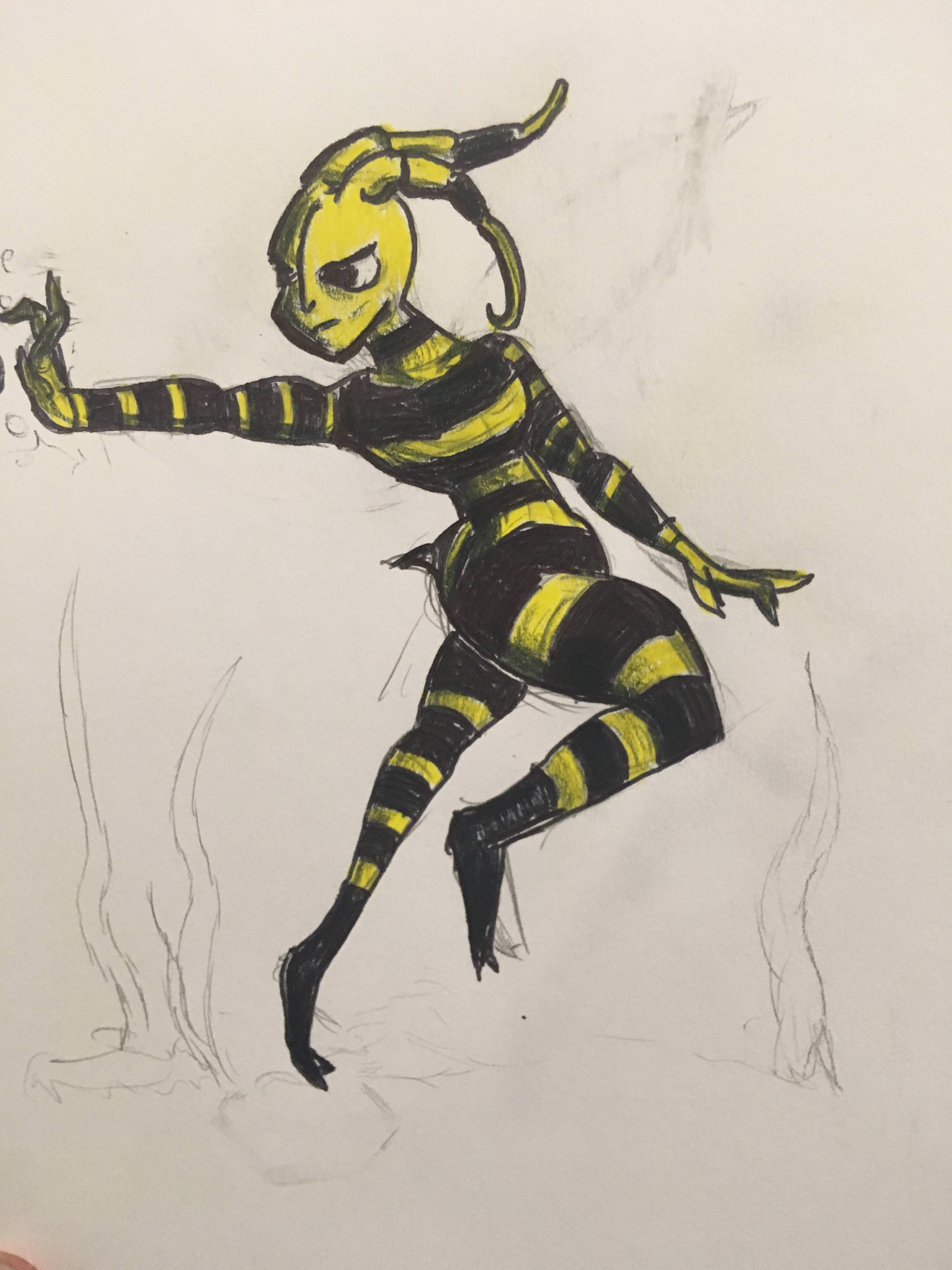 3024x4032 Yellow Jacket Anthro - Yellow Jacket Sketch