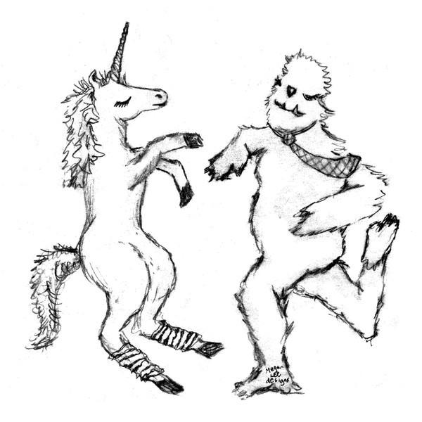 600x600 Uni Amp Yeti Women White Tee Megan Lee Designs - Yeti Sketch