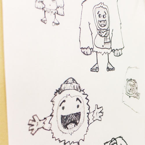 500x500 Yeti For The Holidays Habit - Yeti Sketch