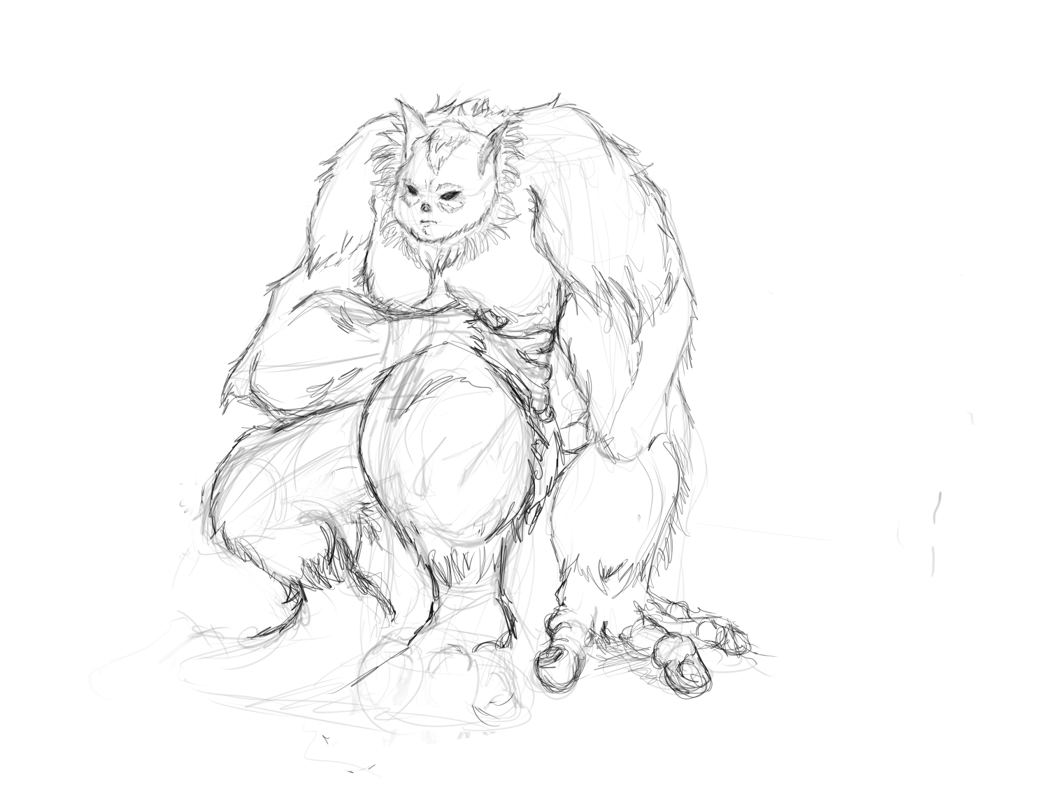 1500x1159 Yeti Image - Yeti Sketch
