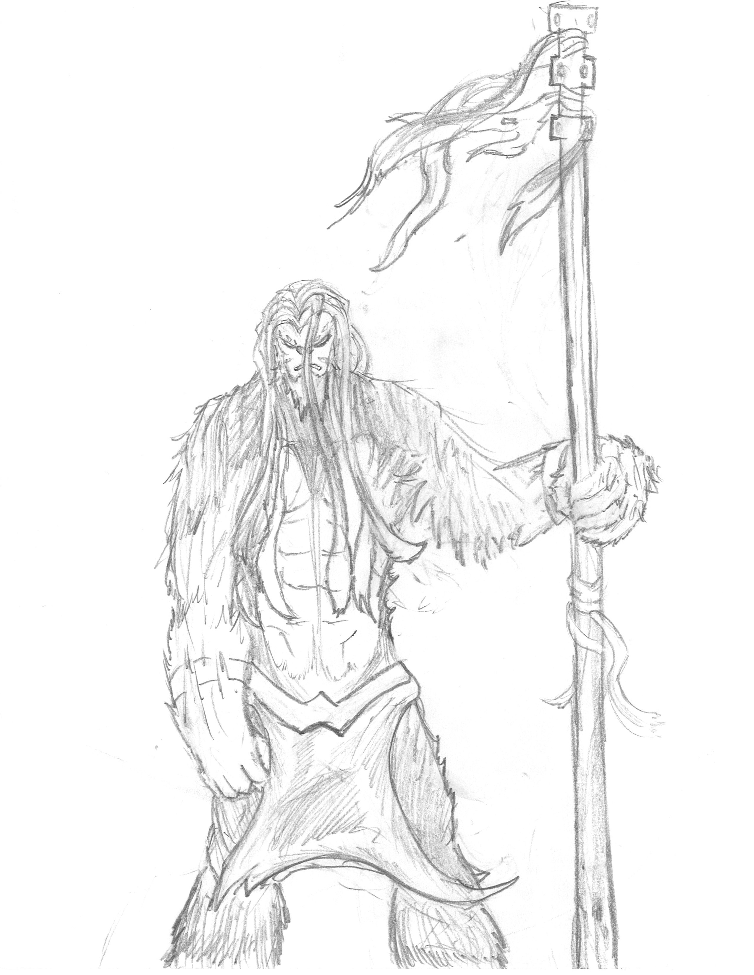 2550x3300 Yeti Weasyl - Yeti Sketch