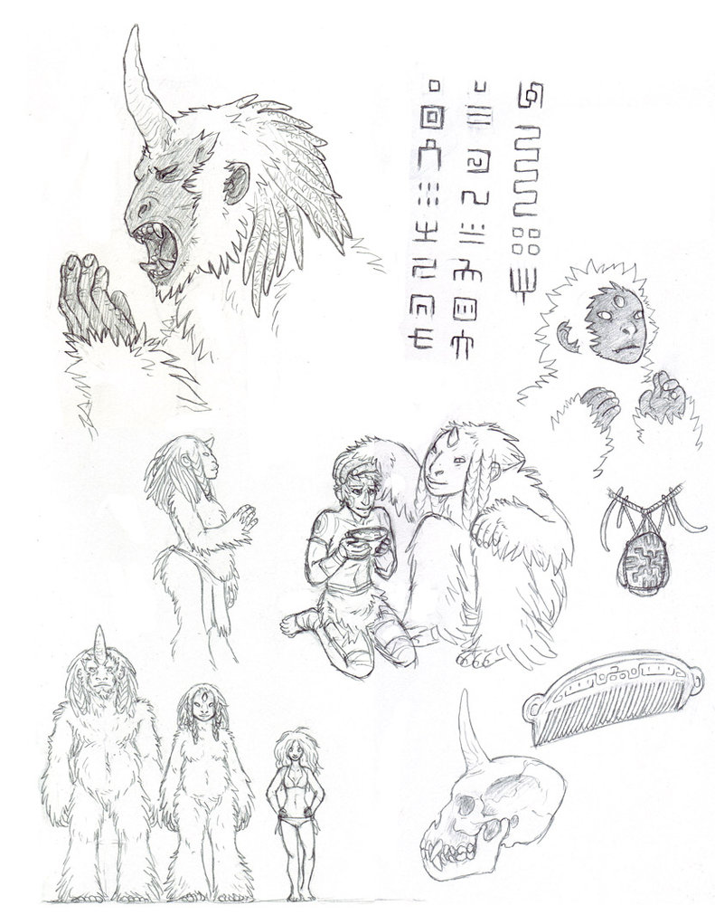 791x1011 Yeti Sketches By Radio Newt - Yeti Sketch