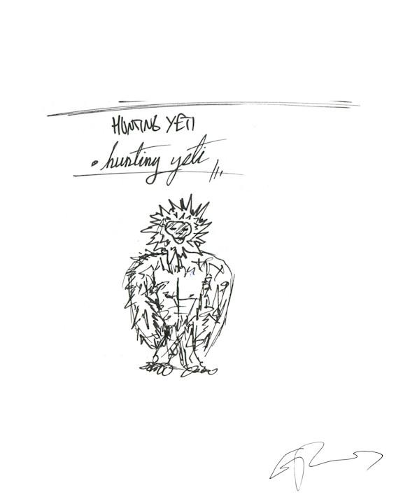 576x720 Eric Pollard Sketch Art - Yeti Sketch