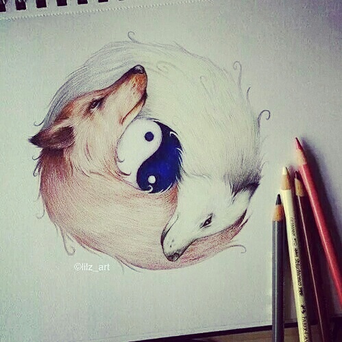 499x499 Yin Yang Discovered By Wondergypsy24 On We Heart It - Yin Yang Sketch