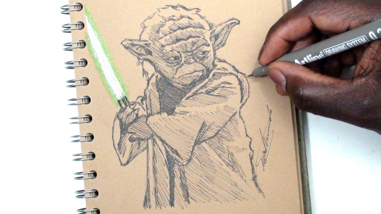 1280x720 Sketch Sunday - Yoda Sketch