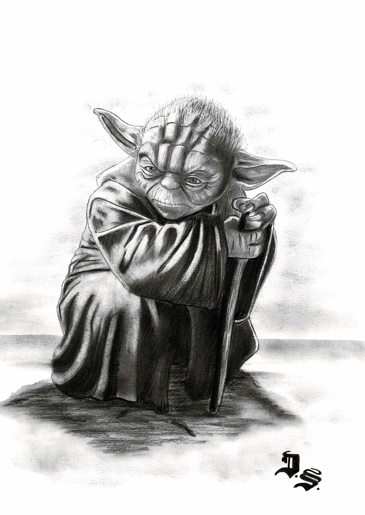 Yoda Sketch at PaintingValley.com | Explore collection of Yoda Sketch