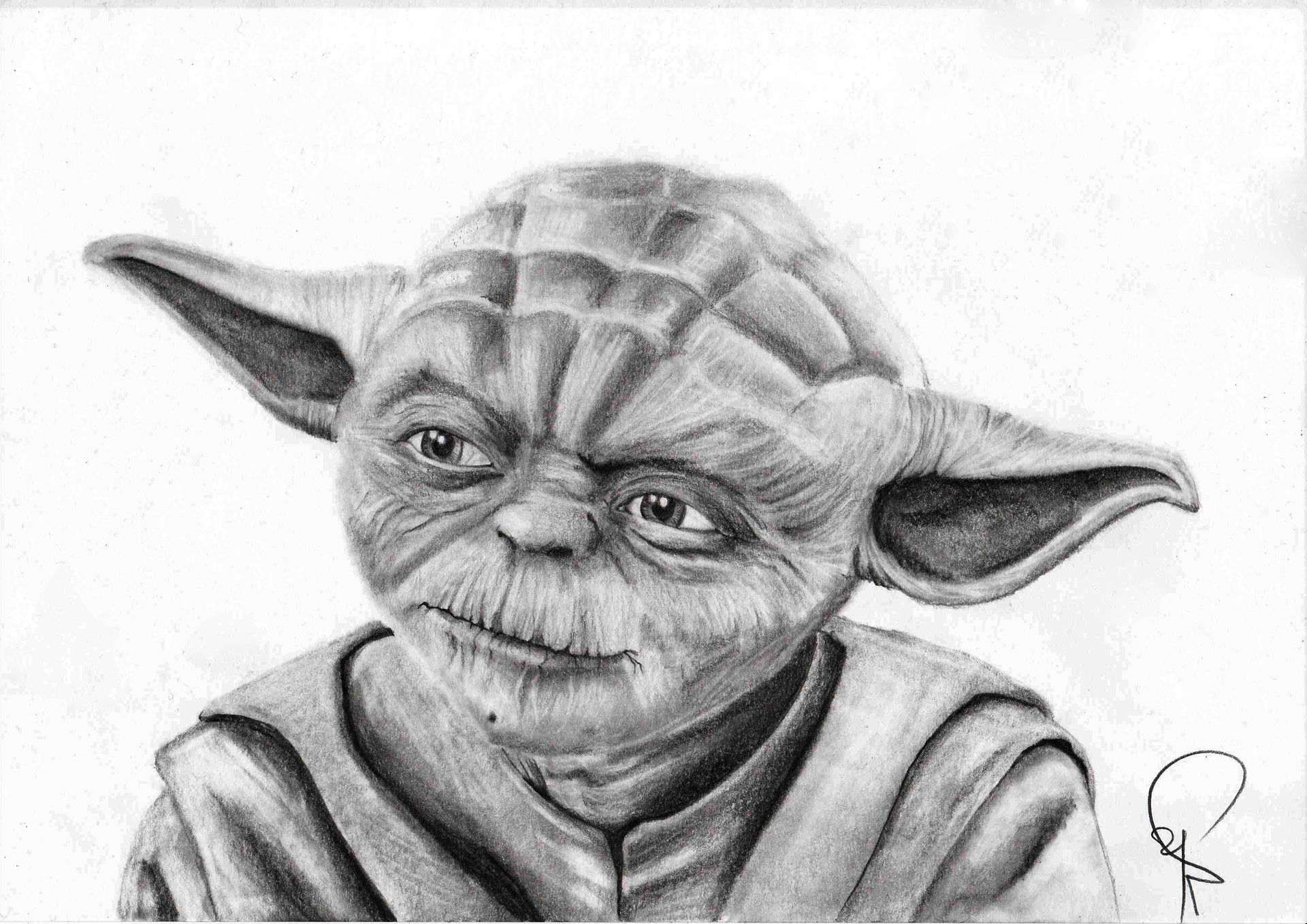 1920x1358 Artstation - Yoda Sketch