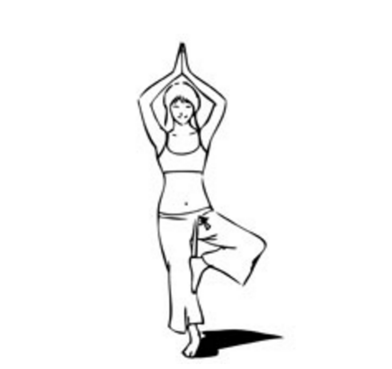 792x745 5 Yoga Poses To Do Before Class - Yoga Pose Sketch