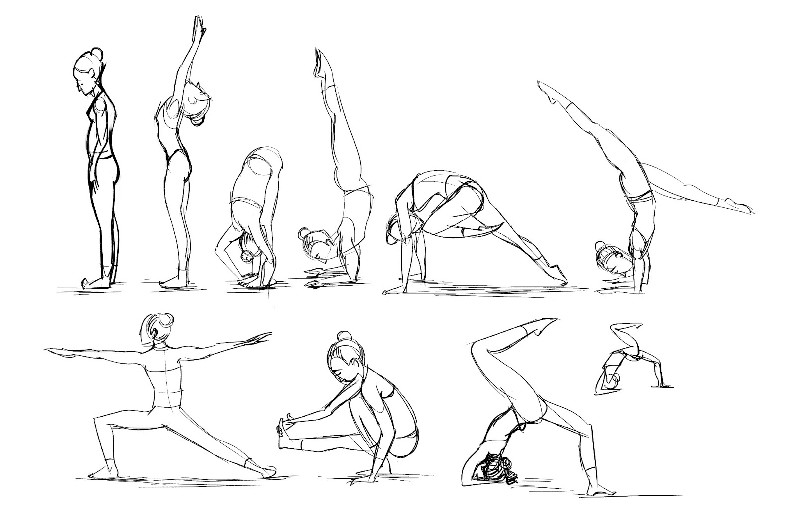 Yoga Pose Sketch at Explore collection of Yoga