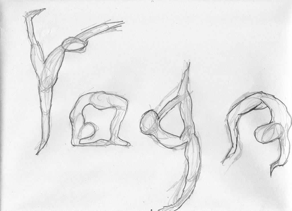 Yoga Sketch at PaintingValley.com | Explore collection of Yoga Sketch