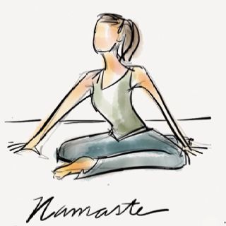 320x320 Yoga Sketch. Illustration Yoga, Yoga Art And Fitness - Yoga Sketch