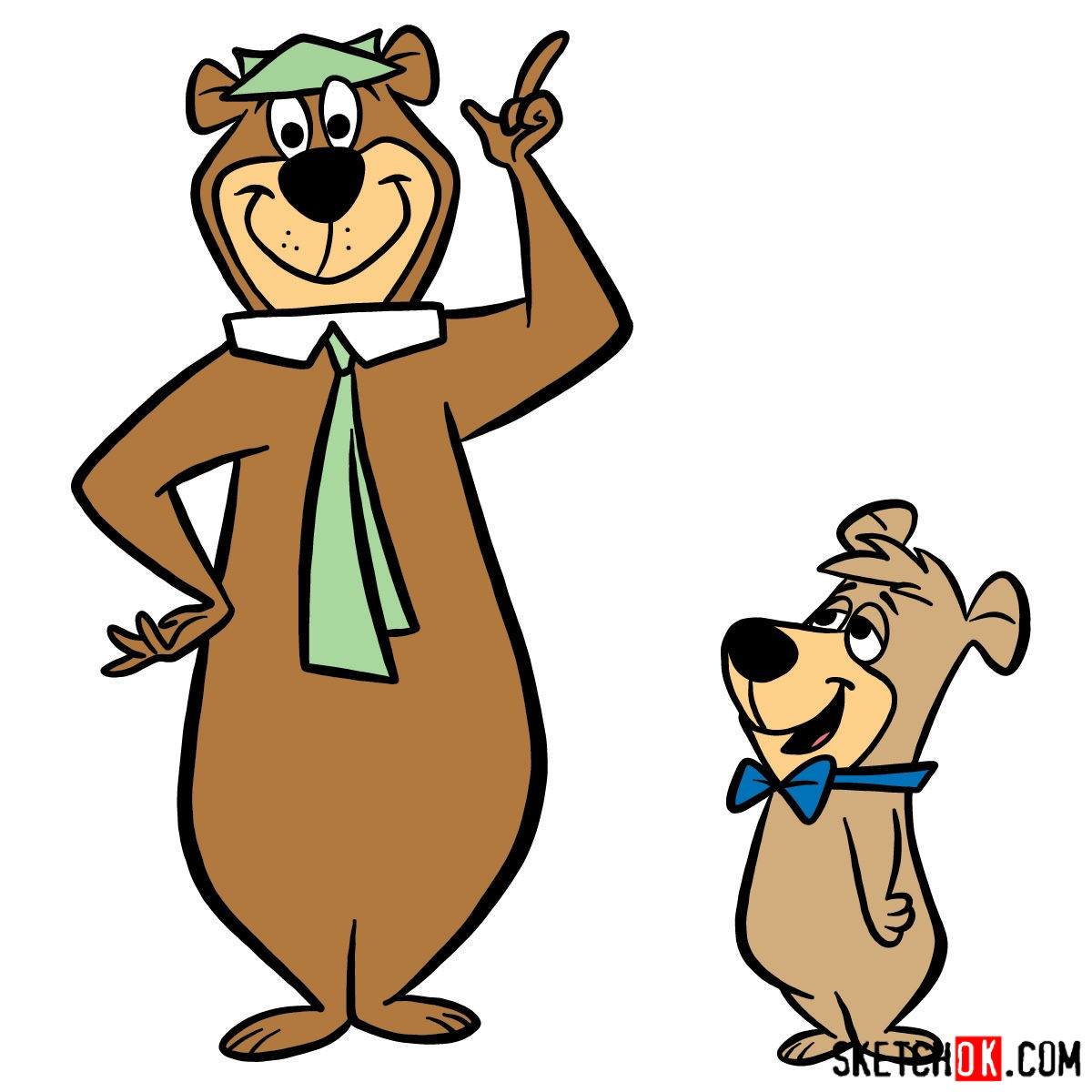 Yogi Bear Sketch at PaintingValley.com | Explore collection of Yogi ...