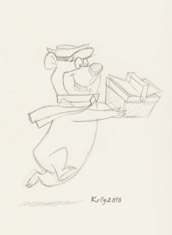 Yogi Bear Sketch at PaintingValley.com | Explore collection of Yogi ...