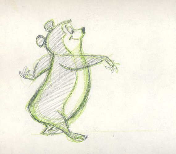 570x500 Yogi Bear Design Sketch - Yogi Bear Sketch