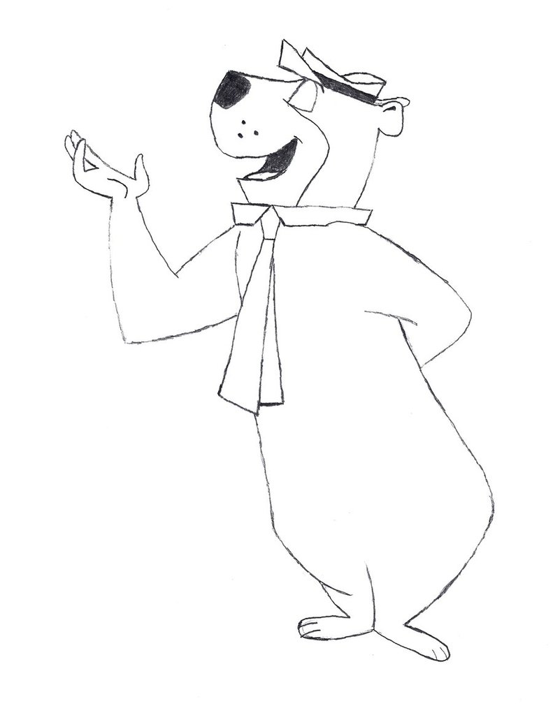 791x1011 Yogi Bear Sketch By Lachlantemplar - Yogi Bear Sketch