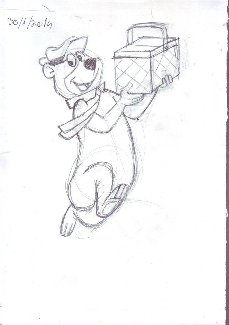 Yogi Bear Sketch At Paintingvalley.com 