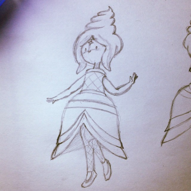 640x640 Frozen Yogurt Princess (Sketch) By Amsuherdi1111 - Yogurt Sketch