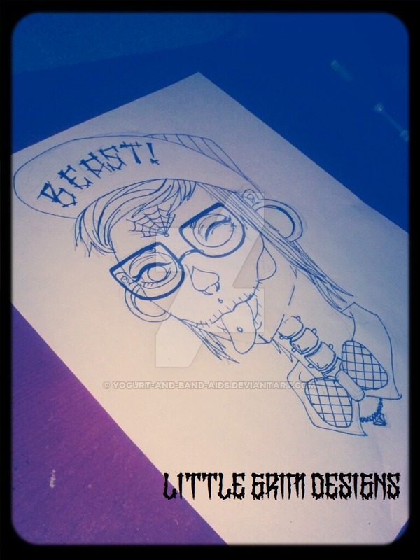 600x800 Grunge Girl Sketch By Yogurt And Band Aids - Yogurt Sketch