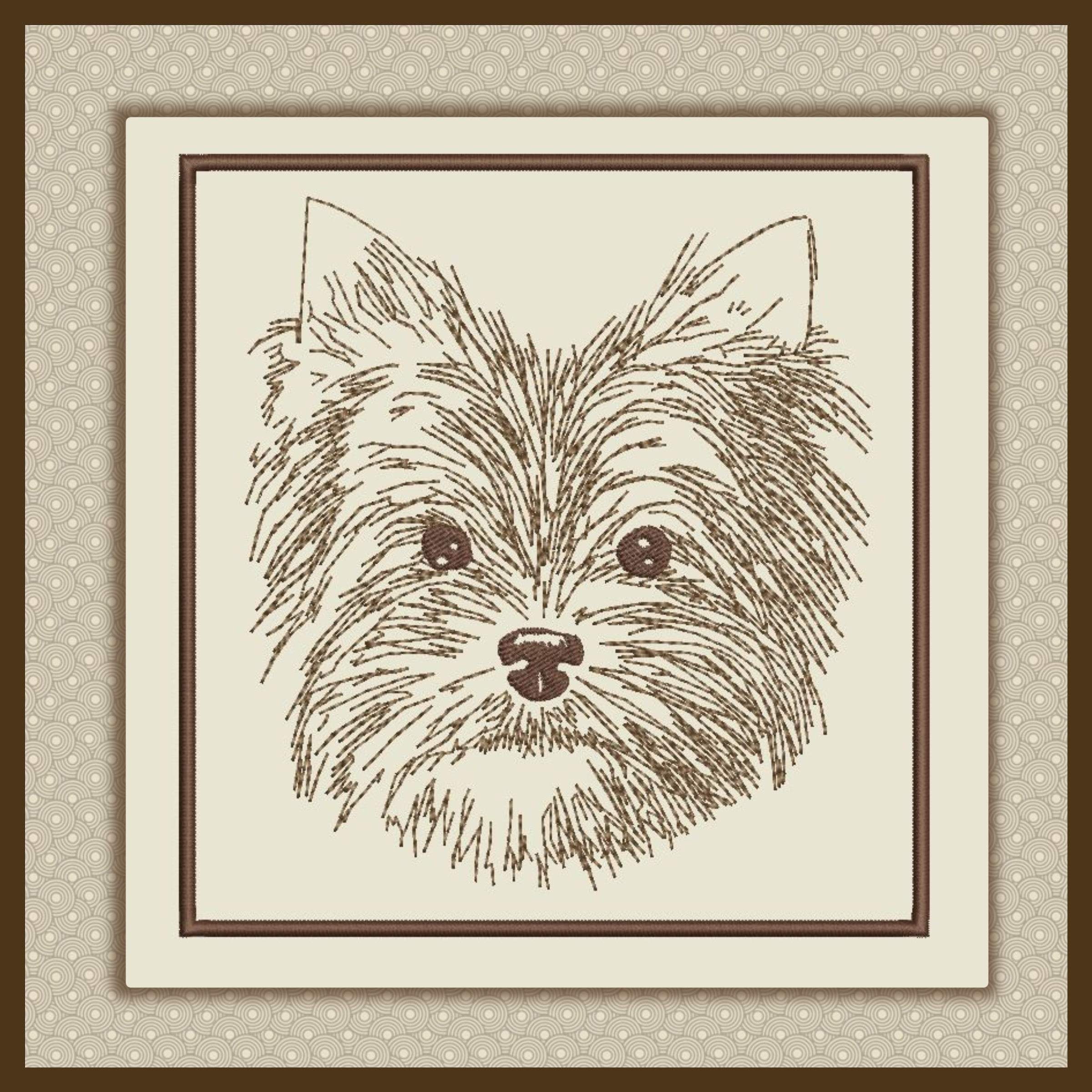 2400x2400 Yorkie Sketch Set - Yorkshire Terrier Sketch