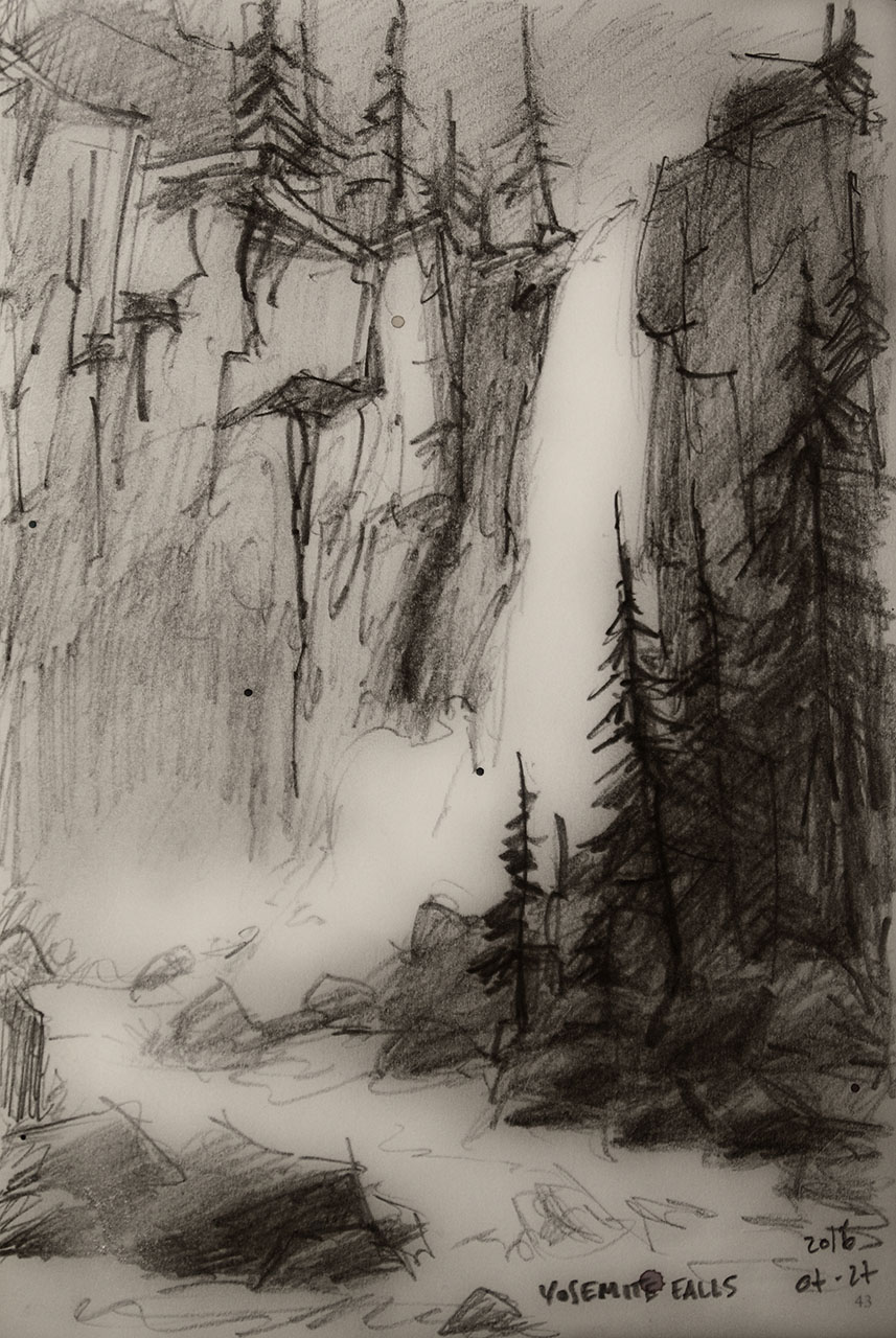 Yosemite Sketch at PaintingValley.com | Explore collection of Yosemite ...