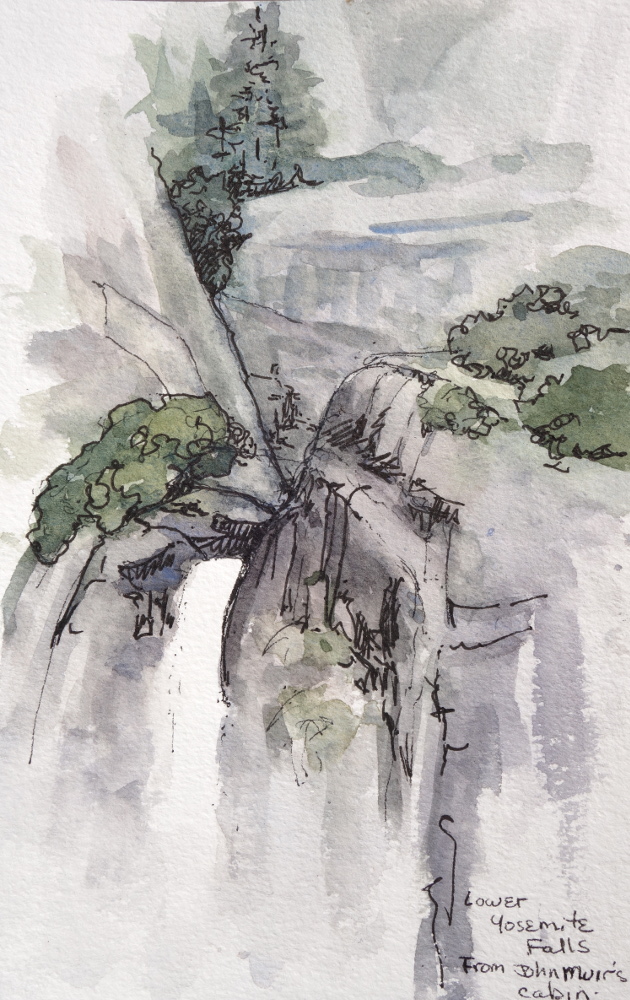630x1000 Yosemite Sketching Floy Zittin Watercolors - Yosemite Sketch