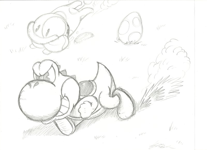 800x582 More Sketches...(Yoshi) By Jazzy Book - Yoshi Sketch
