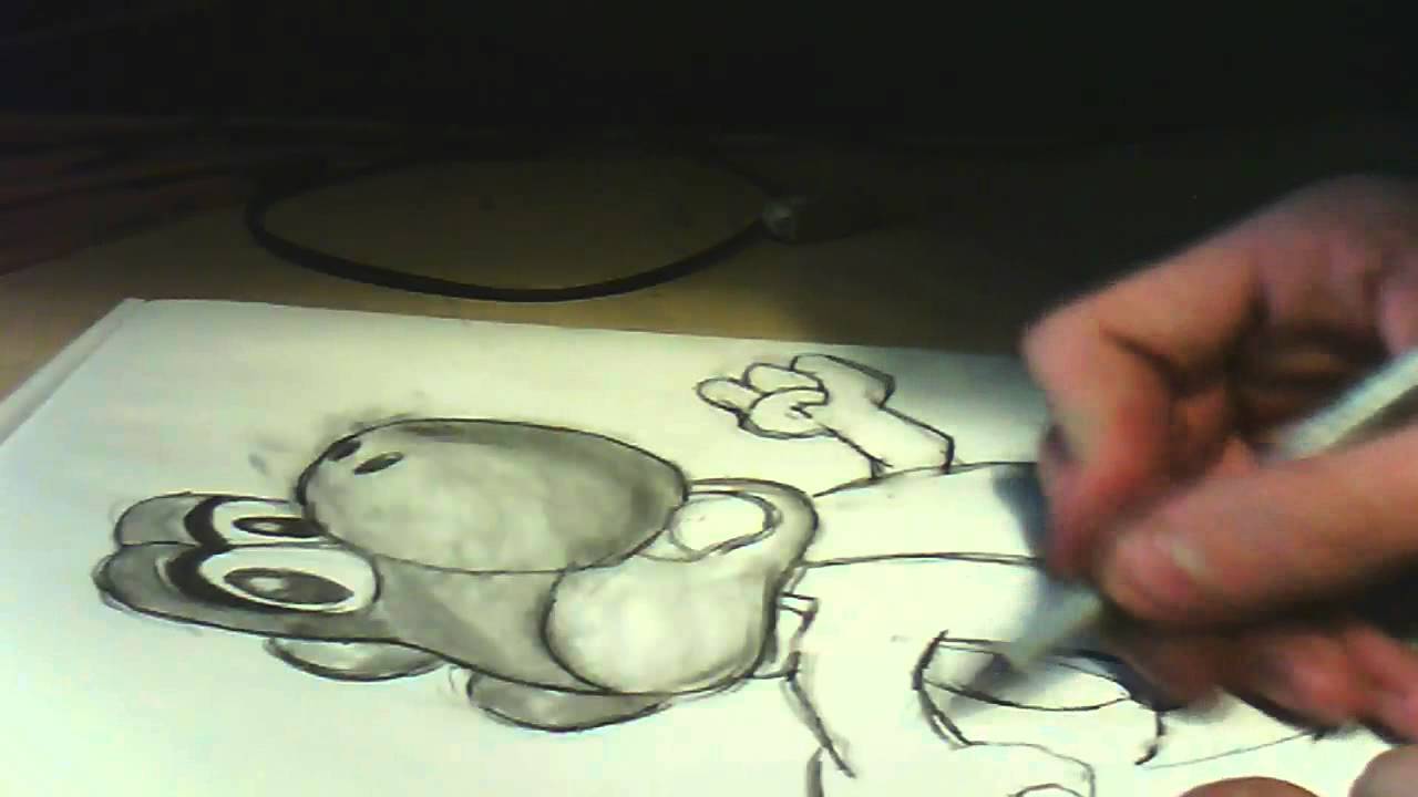 1280x720 Yoshi - Yoshi Sketch