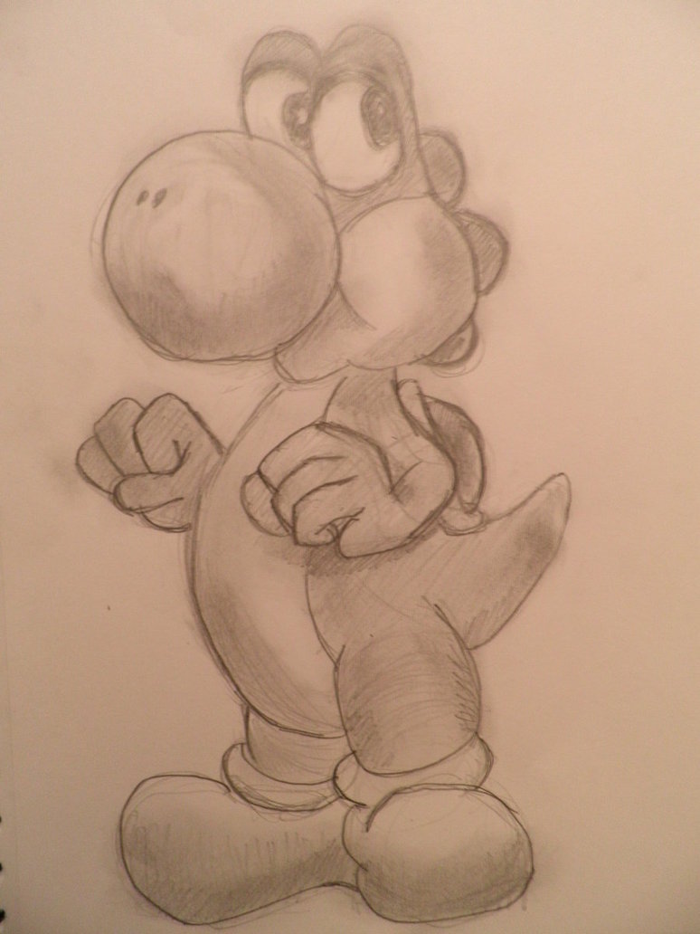 774x1032 Yoshi Sketch By The B Meister - Yoshi Sketch