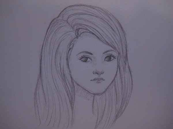 600x450 Young Girl Sketch By Wolfypuppy - Young Girl Sketch