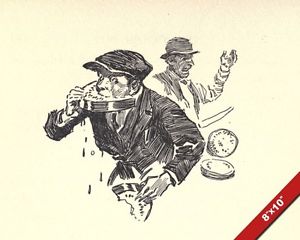 300x240 Vintage Boy Young Man Eating Watermelon Sketch Painting Art Real - Young Man Sketch