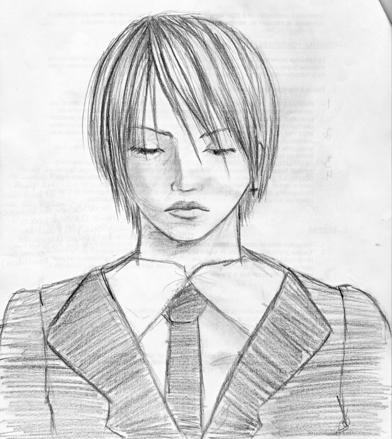 800x896 Young Man Sketch By Fan Chan - Young Man Sketch