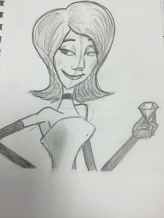 320x427 Sketch Of Scarlet Overkill From Minions 2 Tutorial From Dramatic - Youtube Parrot Sketch