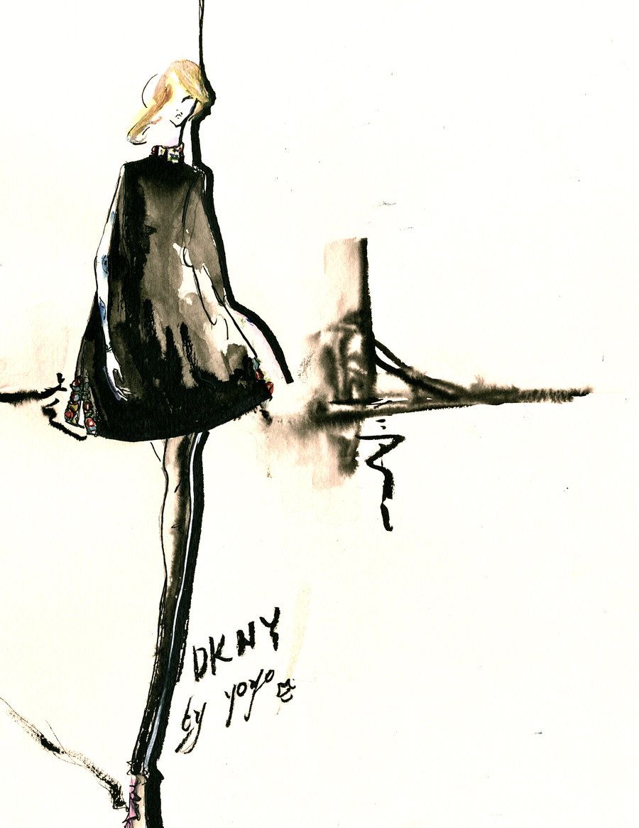 900x1165 Design Sketch For Dkny By Yoyo On @ - Yoyo Sketch