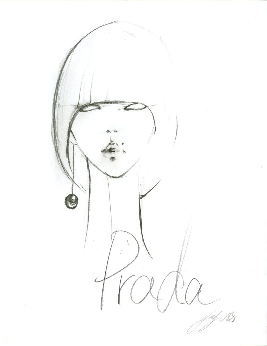 900x1165 Quick Fashion Sketch For Prada By Yoyo Han Fashion Illustrations - Yoyo Sketch