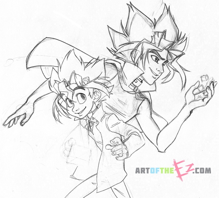707x639 Yu Gi Oh! Fan Art - Yugioh Sketch
