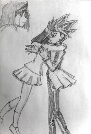 320x471 Yu Gi Oh Yami And Anzu - Yugioh Sketch