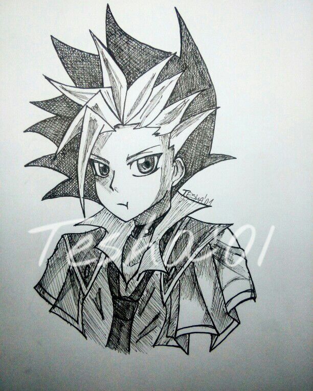 612x765 Yuto From Yu Gi Oh! Arc V Drawing Process Anime Amino - Yugioh Sketch
