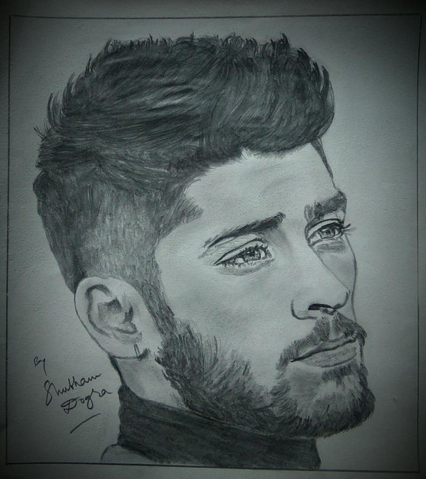 Zayn Malik Sketch at PaintingValley.com | Explore collection of Zayn ...