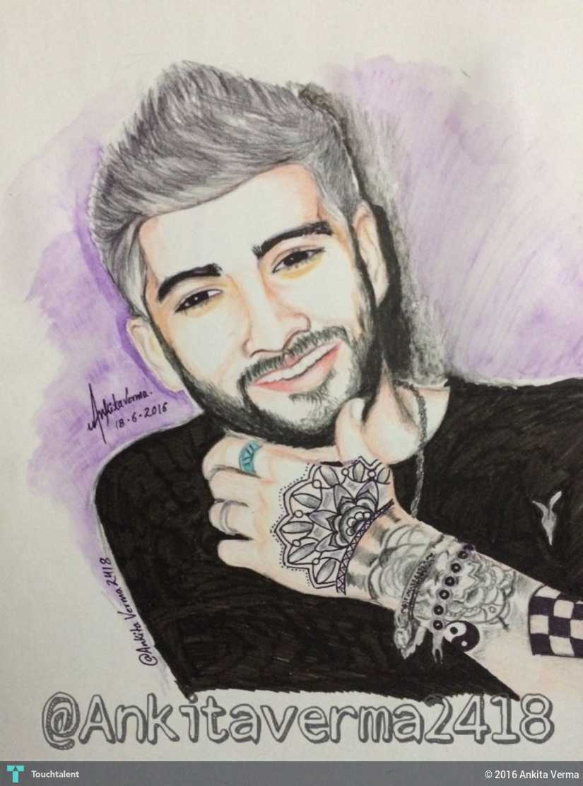 825x1112 Zayn Malik Touchtalent - Zayn Malik Sketch
