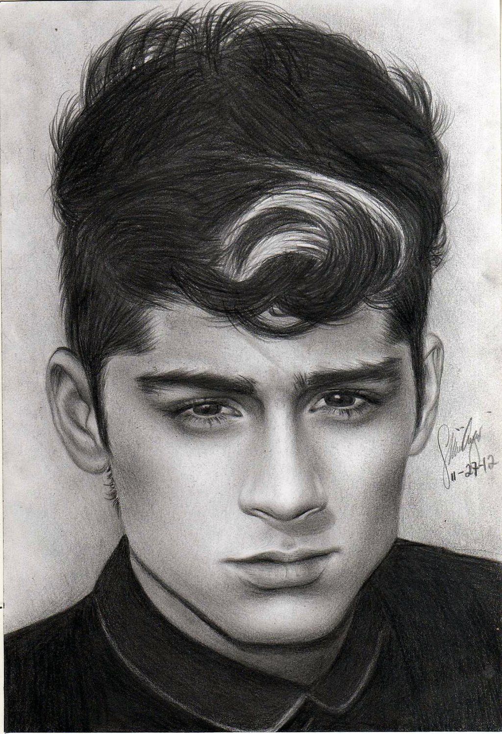 1024x1498 Zayn Malik Drawing One Direction (Niall Horan) - Zayn Malik Sketch