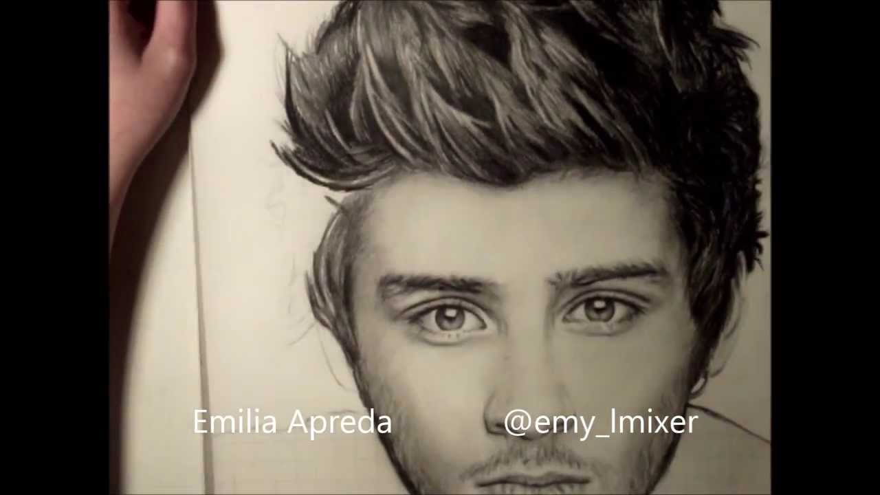 1280x720 Zaynmalik Zayn Malik Drawing Video By Emilia Apreda @emy Lmixer - Zayn Malik Sketch