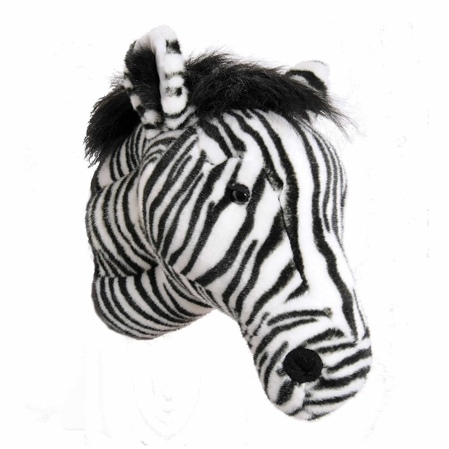 900x900 Leo Amp Bella Wild Amp Soft Plush Animal Head Daniel The Zebra - Zebra Head Sketch