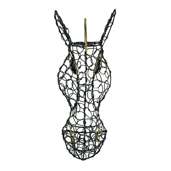 587x587 Shop Silver Finish Looped Metal Zebra Head Wall Hanging 12 Inches - Zebra Head Sketch